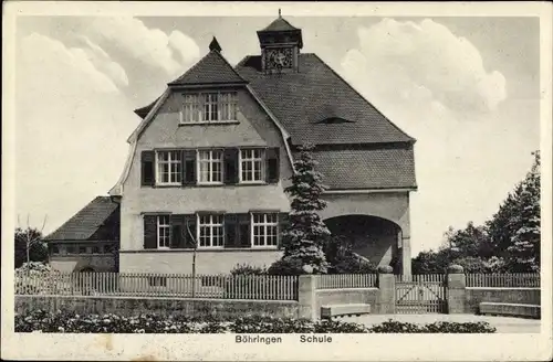 Ak Böhringen Römerstein in der Schwäbischen Alb, Schule