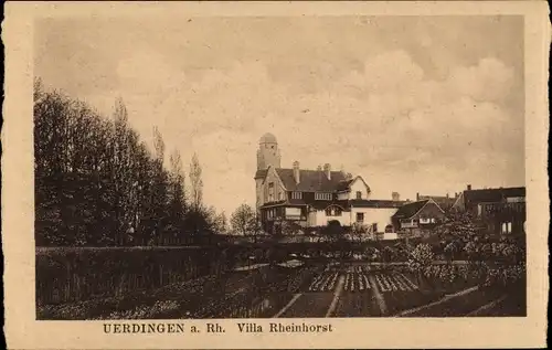 Ak Uerdingen Krefeld am Niederrhein, Villa Rheinhorst