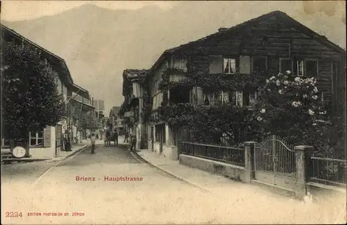 Ak Brienz Kanton Bern, Hauptstraße