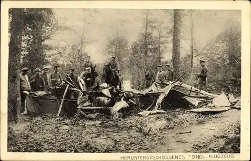 Ak Heruntergeschossenes feindliches Flugzeug, I. WK