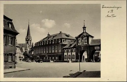 Ak Emmendingen im Breisgau Baden, Am Tor