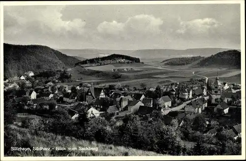 Ak Sülzhayn Ellrich Thüringen, Blick vom Sackberg