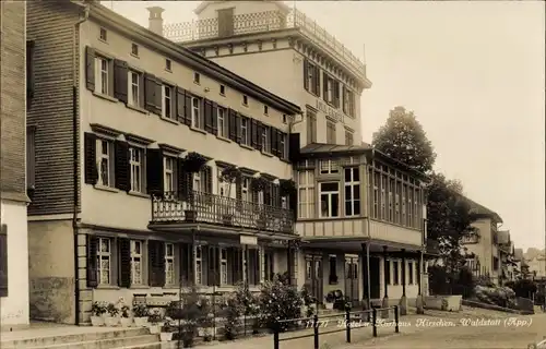 Ak Waldstatt Kt.Appenzell Ausserrhoden, Hotel und Kurhaus Hirschen