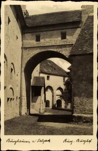 Ak Burghausen an der Salzach Bayern, Burg, Burghof