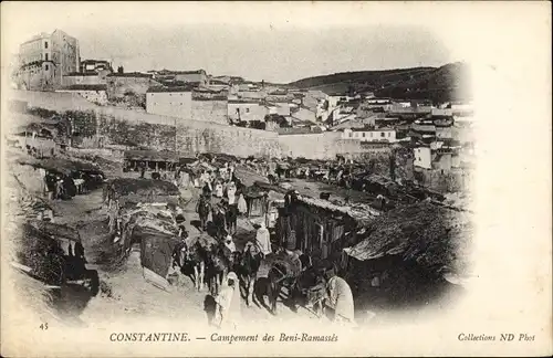 Ak Constantine Algerien, Campement des Beni Ramassés