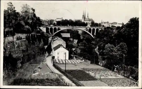 Ak Luxemburg Luxembourg, Le Pont Adolphe