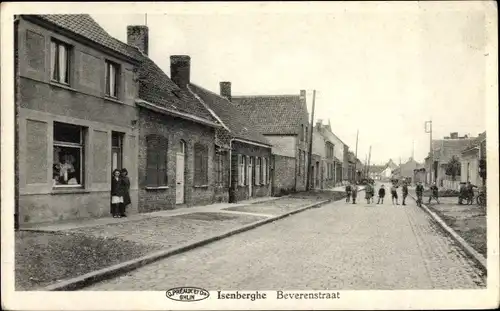 Ak Izenberge Westflandern, Beverenstraat