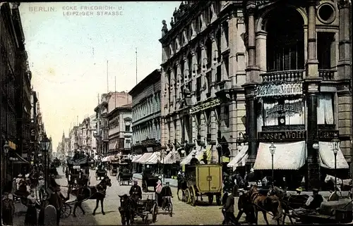 Ak Berlin Mitte, Friedrichstraße und Leipziger Straße, Geschäft Loeser & Wolf