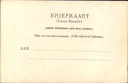 Ak 's Gravenhage Den Haag Südholland, Hoek Vijverberg, Kneuterdijk, Versiering 1901