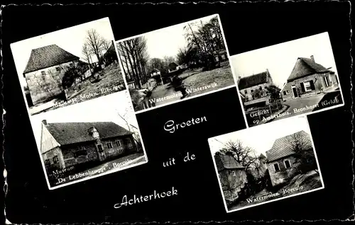 Ak Achterhoek Gelderland, Watermolen Winterswijk + Borculo, Museum De Lebbenbrugge