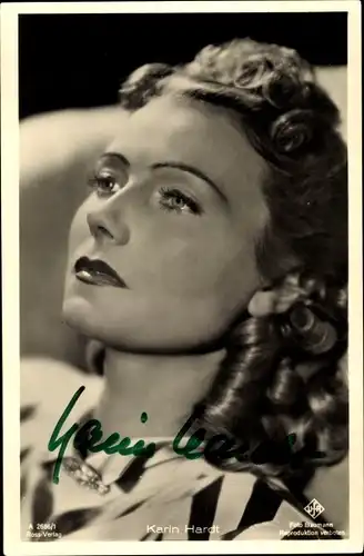 Ak Schauspielerin Karin Hardt, Portrait, Ross Verlag A 2686/1