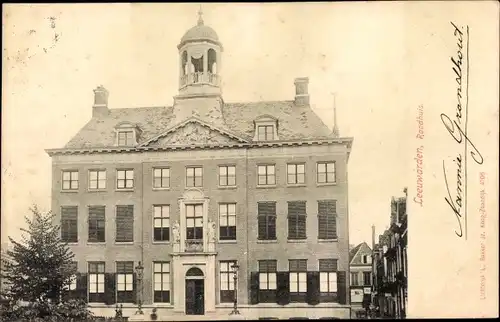 Ak Leeuwarden Friesland Niederlande, Raadhuis