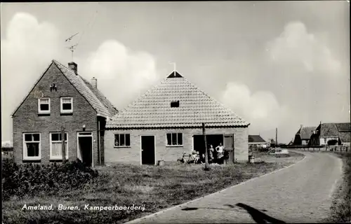 Ak Ameland Friesland Niederlande, Buren, Kampeerboerderij