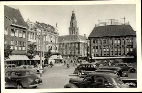 Ak Groningen Niederlande, Vismarkt