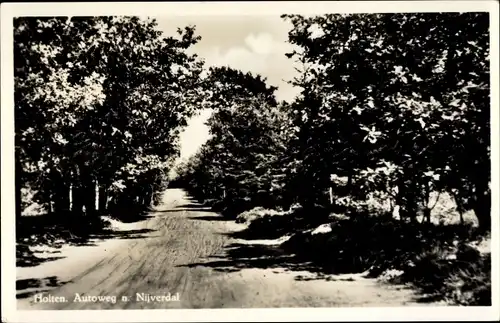 Ak Holten Overijssel Niederlande, Autoweg n. Nijverdal