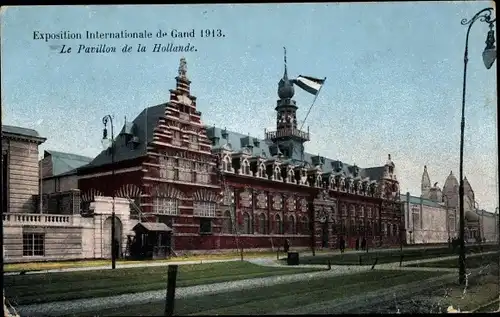 Ak Gand Gent Ostflandern, Exposition Internationale 1913, Le Pavillon de la Hollande