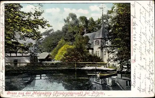 Ak Dresden Pillnitz, Meixmühle im Friedrichsgrund