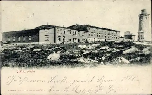 Ak Brocken Nationalpark Harz, Brocken Hotel