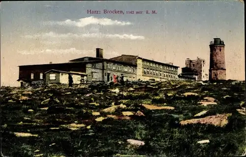Ak Brocken Nationalpark Harz, Brocken Hotel