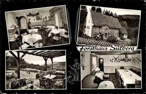 Ak Ihmert Hemer im Sauerland, Forsthaus Sülberg, Innenansichten, Terrasse