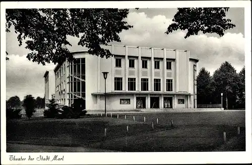 Ak Marl im Ruhrgebiet, Theater, Außenansicht