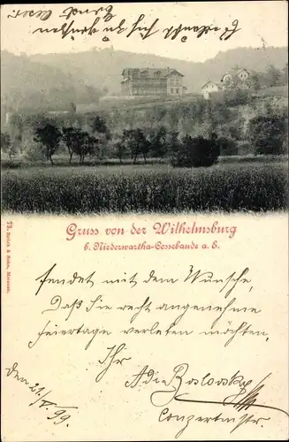 Ak Dresden Cossebaude Niederwartha, Wilhelmsburg