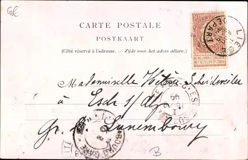 Ak Liège Lüttich Wallonien, Place Theatre, Straßenbahn