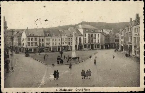 Ak Malmédy Wallonien Lüttich, Grand Place