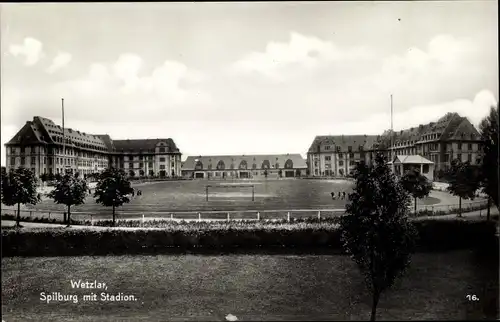 Ak Wetzlar an der Lahn, Spilburg mit Stadion