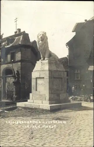 Foto Ak Lauterbach in Hessen, Kriegerndenkmal