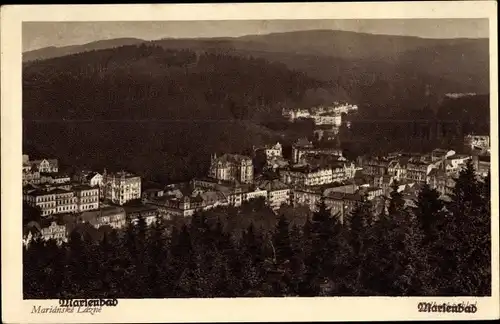 Ak Mariánské Lázně Marienbad Region Karlsbad, Gesamtansicht