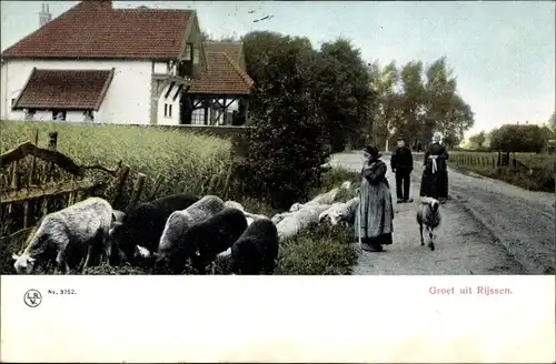 Ak Rijssen Overijssel Niederlande, Dorfpartie