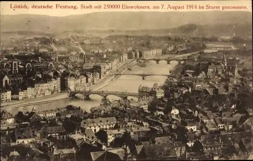 Ak Liège Lüttich Wallonien, Gesamtansicht