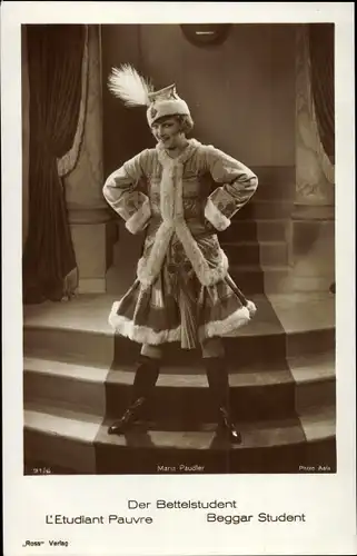Ak Schauspielerin Maria Paudler, Der Bettelstudent