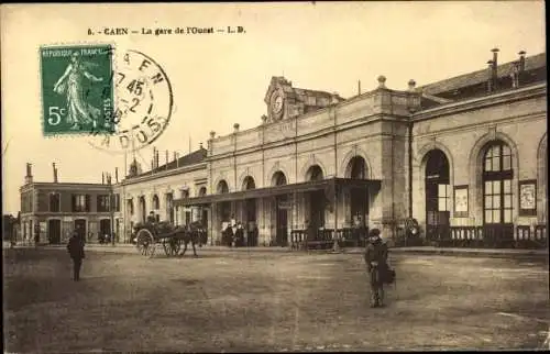 Ak Caen Calvados, La Gare