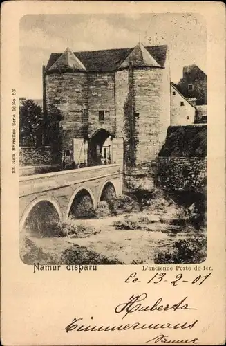 Ak Namur Wallonien, L'ancienne Porte de fer