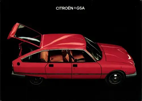 Ak Reklame, Automobil Citroen GSA