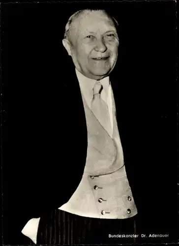 Ak Konrad Konrad Adenauer, Von 1949 bis 1963 erster Bundeskanzler der BRD, Portrait