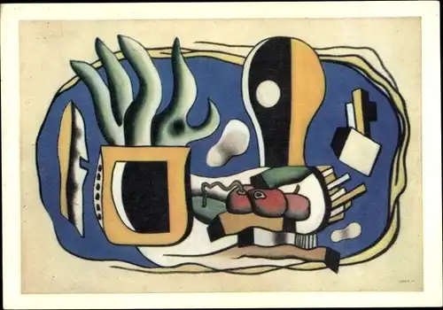 Künstler Ak Leger, F., Nature morte aux frois fruits, Kubismus