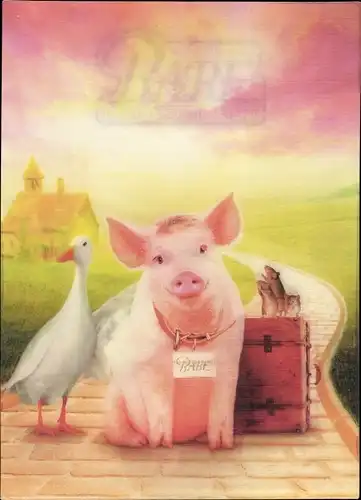 3 D Ak Filmszene Ein Schweinchen namens Babe