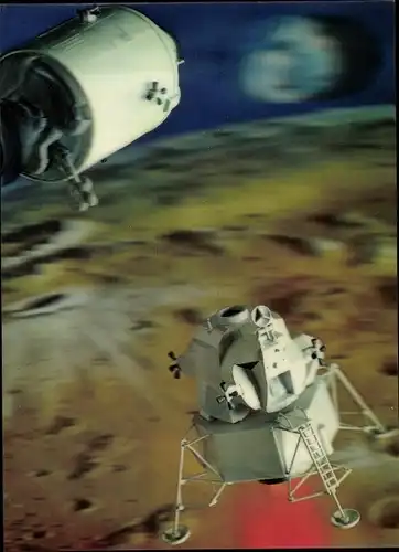 3 D Ak Lunar Module, Eagle, Moon Landing, Mondlandung, Raumsonde