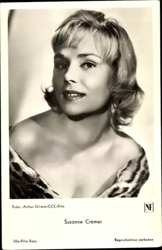 Ak Schauspielerin Susanne Cramer, Portrait