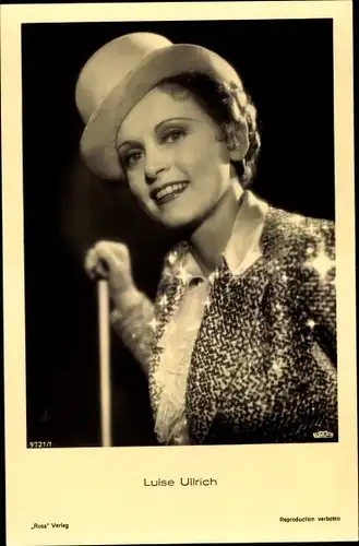 Ak Schauspielerin Luise Ullrich, Portrait