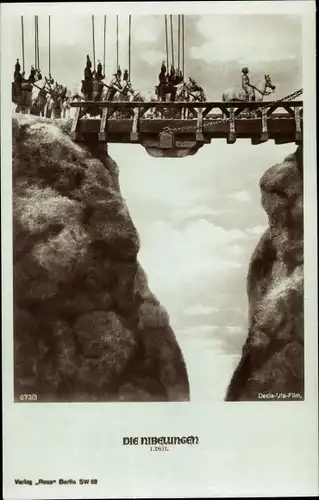 Ak Die Nibelungen 1. Teil, Filmszene, Siegfried, Reiter