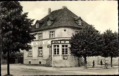 Ak Falkenberg an der Elster, HO Hotel Goldene Kugel
