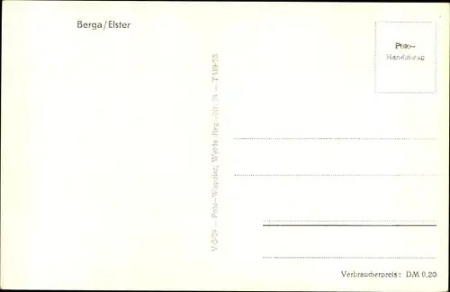 Ak Berga an der Elster Thüringen, Gesamtansicht