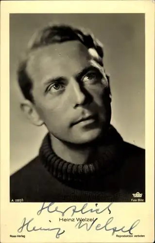 Ak Schauspieler Heinz Welzel, Portrait