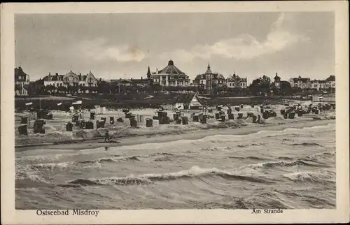 Ak Międzyzdroje Misdroy Pommern, Am Strand