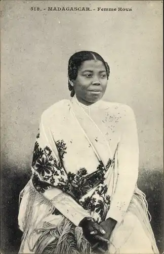 Ak Madagaskar, Femme Hova, Portrait