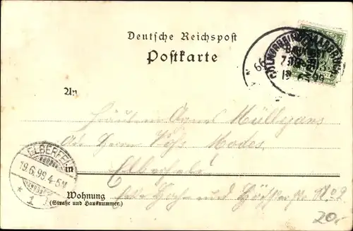 Litho Kyllburg in der Eifel, Hotel und Pension Eifeler Hof, Schloss Malberg